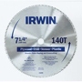 IRWIN 21840ZR Circular Saw Blade, 7-1/4 in Dia, HCS Cutting Edge, 5/8 in
