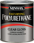 Minwax 63000444 Polyurethane Paint, Gloss, Liquid, Clear, 1 qt, Can
