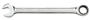 GearWrench 9018D Combination Wrench, 9/16 in Head, 12-Point, Steel, Chrome