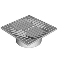 DrainTech 0642SDB Drop-In Drain Grate, 6 in Dia, 5-7/8 in L, 5-7/8 in W,