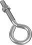 National Hardware N221-648 Eye Bolt, 3/8-16 Thread, 2 in L Thread, 1 in ID