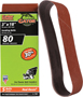 Gator 7032 Sanding Belt, 3 in W, 18 in L, 80 Grit, Medium, Aluminum Oxide