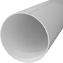 JM Eagle 1610 Pipe, 4 in, 10 ft L, Solvent Weld, PVC, White