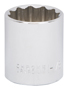Vulcan MT6521736 Drive Socket, 1-1/8 in Socket, 1/2 in Drive, 12-Point,