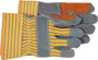 BOSS 4057 Driver Gloves, L, Rubberized Safety Cuff, Gray/Yellow