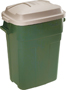 Rubbermaid 297900EGRN Trash Can, 30 gal Capacity, Plastic, Evergreen,