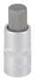 Vulcan 3506012213 Fractional Hex Bit Socket, Chrome, 2-1/2 in OAL