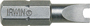 IRWIN 92569 Insert Bit; #10 Drive; Spanner Drive; 1/4 in Shank; Hex Shank; 1