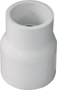 LASCO 429101BC Reducing Pipe Coupling, 3/4 x 1/2 in, Slip, PVC, White, SCH