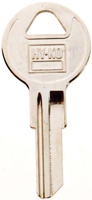 HY-KO 11010IN8 Key Blank, Brass, Nickel, For: ILCO Cabinet, House Locks and