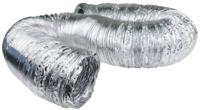 DUNDAS JAFINE AF425 Flexible Duct; 25 ft L; Aluminum; Silver