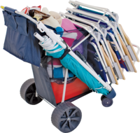 Rio Brands WWC6W-1822 Deluxe Beach Cart; 19 in Closed and 27 in Opened OAW;