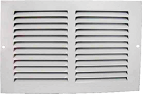 ProSource 1RA1006 Air Return Grille, 10 in L x 6 in W, White