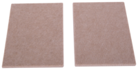 ProSource FE-S105-PS Furniture Pad, Felt Cloth, Beige, 4-1/2 x 6 in Dia,