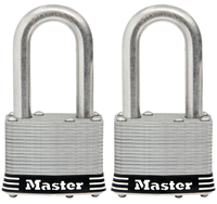 Master Lock 1SSTLFHC Padlock Set, Keyed Alike Key, 5/16 in Dia Shackle,