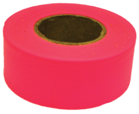 CH Hanson 17003 Flagging Tape, 150 ft L, 1-3/16 in W, Fluorescent Pink, PVC