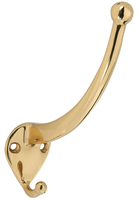 National Hardware V1964 Series N198-135 Garment Hook; 75 lb; 2-Hook; Solid