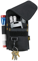 CLC Tool Works 1104 Multi-Purpose Tool Holder; 4 -Pocket; Polyester; Black;