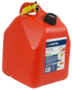 Scepter Flo n' go FG4G511 Gas Can, 5 gal Capacity, Polypropylene, Red