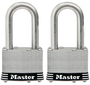 Master Lock 1SSTLFHC Padlock Set, Keyed Alike Key, 5/16 in Dia Shackle,