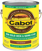 Cabot 140.0001480.007 Deck and Siding Stain, Natural Flat, Redwood, Liquid,