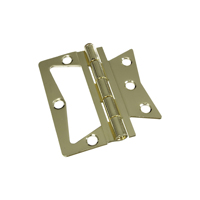 National Hardware N244-806 Door Hinge, Steel, Brass, Tight Pin, Surface