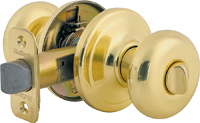 Kwikset Signature Series 730J3CP Privacy Door Knob, 1-3/8 to 1-3/4 in Thick