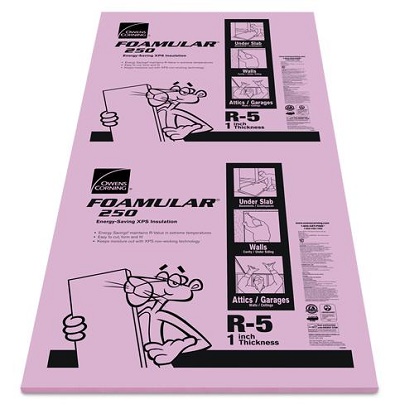 FOAMULAR 150 1 in. x 4 ft. x 8 ft. R-5 Scored Square Edge Rigid Foam Board Insulation Sheathing