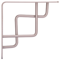 ProSource SB-025PS Contemporary and Decorative Shelf Bracket, 132 lb/Pair,