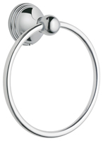 Moen Preston DN8486CH Towel Ring, 22 lb Weight Capacity, 6-1/4 in Dia Ring,