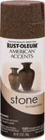 RUST-OLEUM AMERICAN ACCENTS 238324 Stone Spray Paint Mineral Brown,