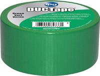 IPG 6720GRN Duct Tape, 20 yd L, 1.88 in W, Polyethylene-Coated Cloth