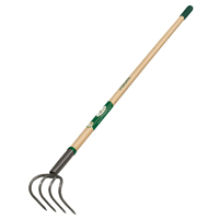 Landscapers Select 34577 Garden Cultivator, 5 in L Tine, 4-Tine