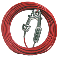 Boss Pet PDQ Q3530SPG99 Tie-Out with Spring, 30 ft L Belt/Cable, For: Large