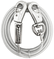 Boss Pet PDQ Q5715SPG99 Tie-Out with Spring, 15 ft L Belt/Cable, For: Extra