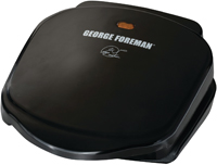 George Foreman GR10B Plate Grill, 120 V, 18 in W Cooking Surface, 18 in D