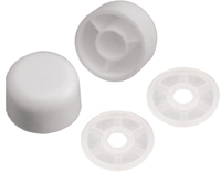 Plumb Pak PP835-30 Bolt Cap, Universal, Plastic, White