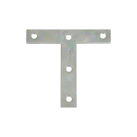 National Hardware V116 Series N113-753 T-Plate, 4 in L, 0.07 in Thick,