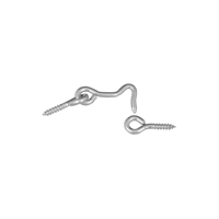 National Hardware V2000 Series N117-853 Hook and Eye, Steel, Zinc