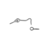 National Hardware V2000 Series N117-911 Hook and Eye, Steel, Zinc