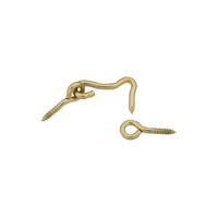 National Hardware V2001 Series N118-067 Hook and Eye, Solid Brass, Solid