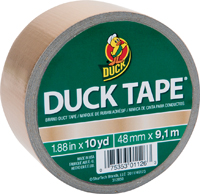 Duck 280748 Duct Tape, 10 yd L, 1.88 in W, Vinyl Backing, Gold