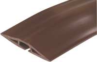 Wiremold CDB-5 Cord Protector, 5 ft L, 2-1/2 in W, Rubber, Brown