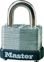 Master Lock 22T Padlock, 1-1/2 in W Body, Steel