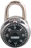 Master Lock 1500T Combination Dial Padlock, 1-7/8 in W Body, 3/4 in H