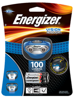 Energizer HDA32E Headlamp, LED Lamp, 100 Lumens