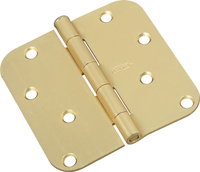 National Hardware N830-224 Door Hinge, Steel, Satin Brass, Non-Rising,