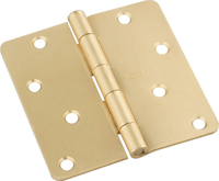 National Hardware N830-227 Door Hinge, Steel, Satin Brass, Non-Rising,