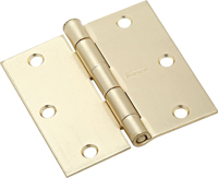 National Hardware N830-232 Door Hinge, Steel, Satin Brass, Non-Rising,