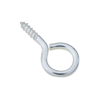 National Hardware N119-081 Screw Eye, #12, 0.44 in L Thread, 1.19 in OAL, 10